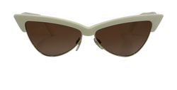 Valentino Cat Eyes, Medio Marco, Acetato,Beige, Case, 4102,3*